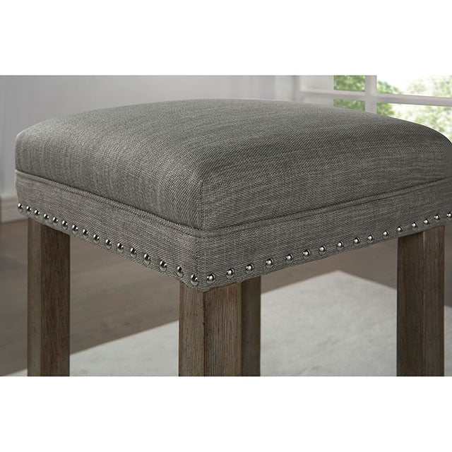 Caerleon Wire-Brushed Gray/Gray 3 Pc. Counter Height Table Set - Image 6