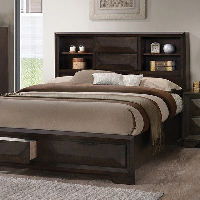 Caistor Espresso 5 Pc. Queen Bedroom Set w/ Chest - Image 2