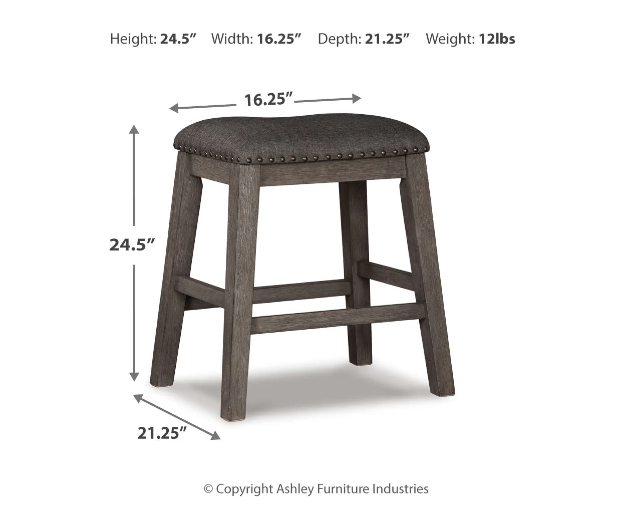 Caitbrook Upholstered Stool - Image 4