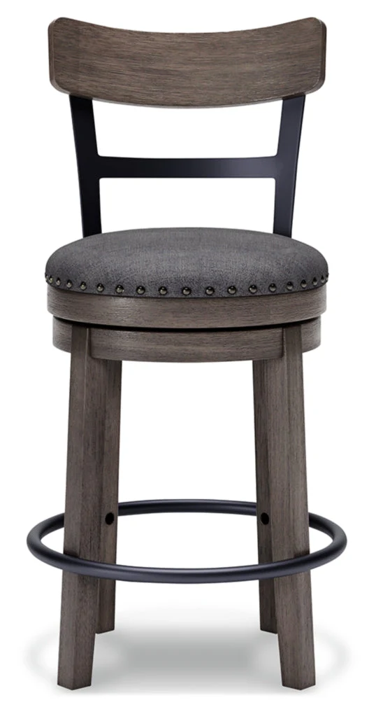 Caitbrook Upholstered Swivel Barstool - Image 5
