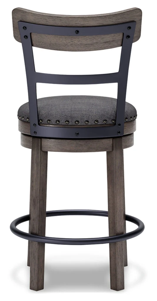 Caitbrook Upholstered Swivel Barstool - Image 8