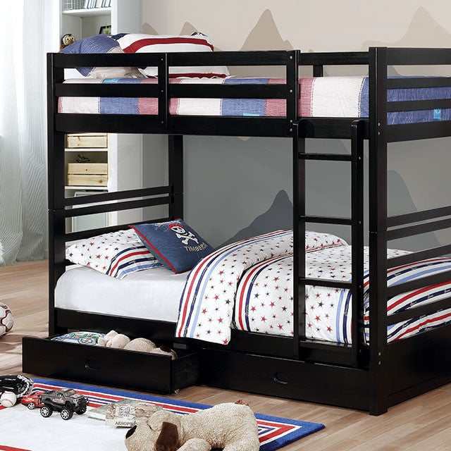 California Black Twin/Twin Bunk Bed - Image 2