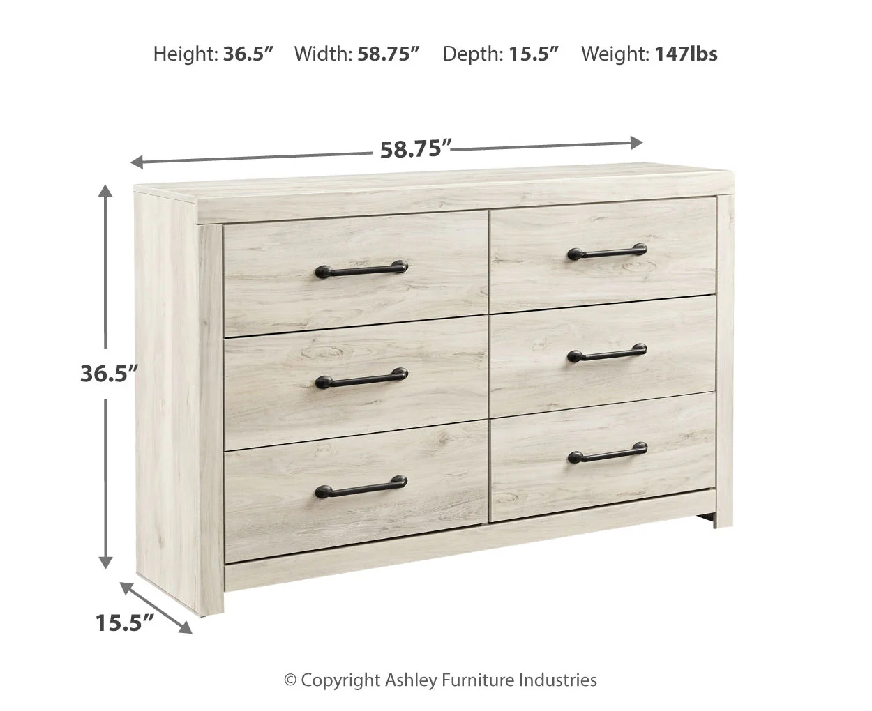 Cambeck Six Drawer Dresser - Image 4