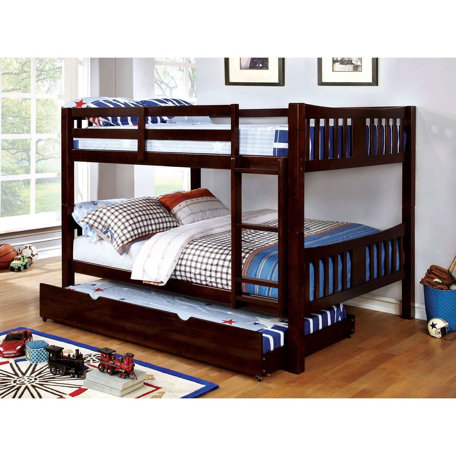 Cameron Dark Walnut Twin/Twin Bunk Bed - Image 2