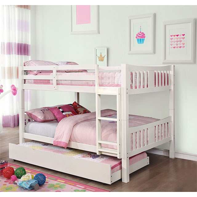 Cameron White Full/Full Bunk Bed - Image 2