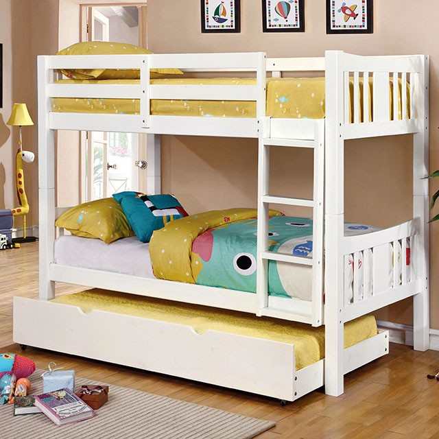 Cameron White Twin/Twin Bunk Bed - Image 2