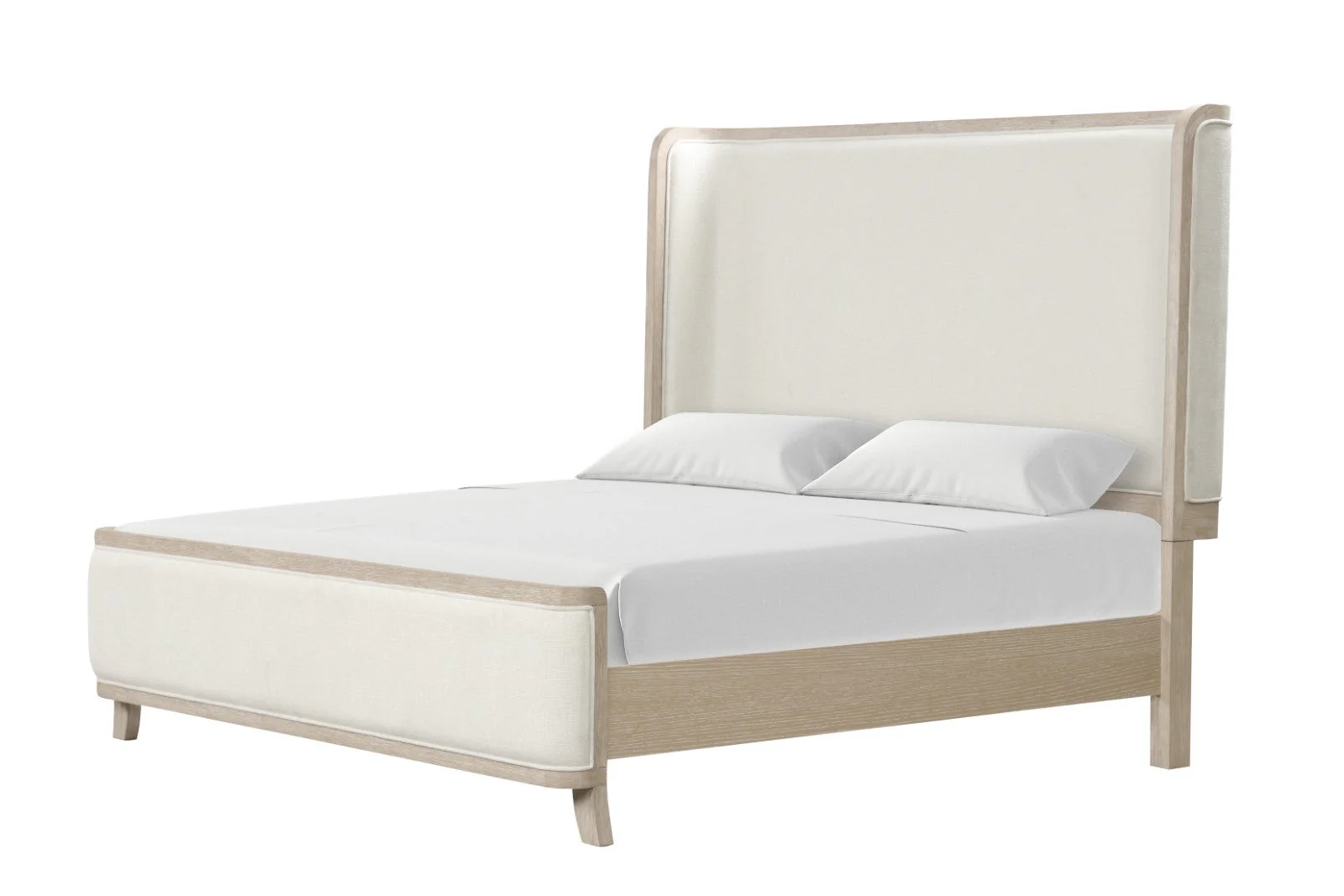 Candra Natural Oak Queen 5 Piece Bedroom Set w/Chest - Image 2