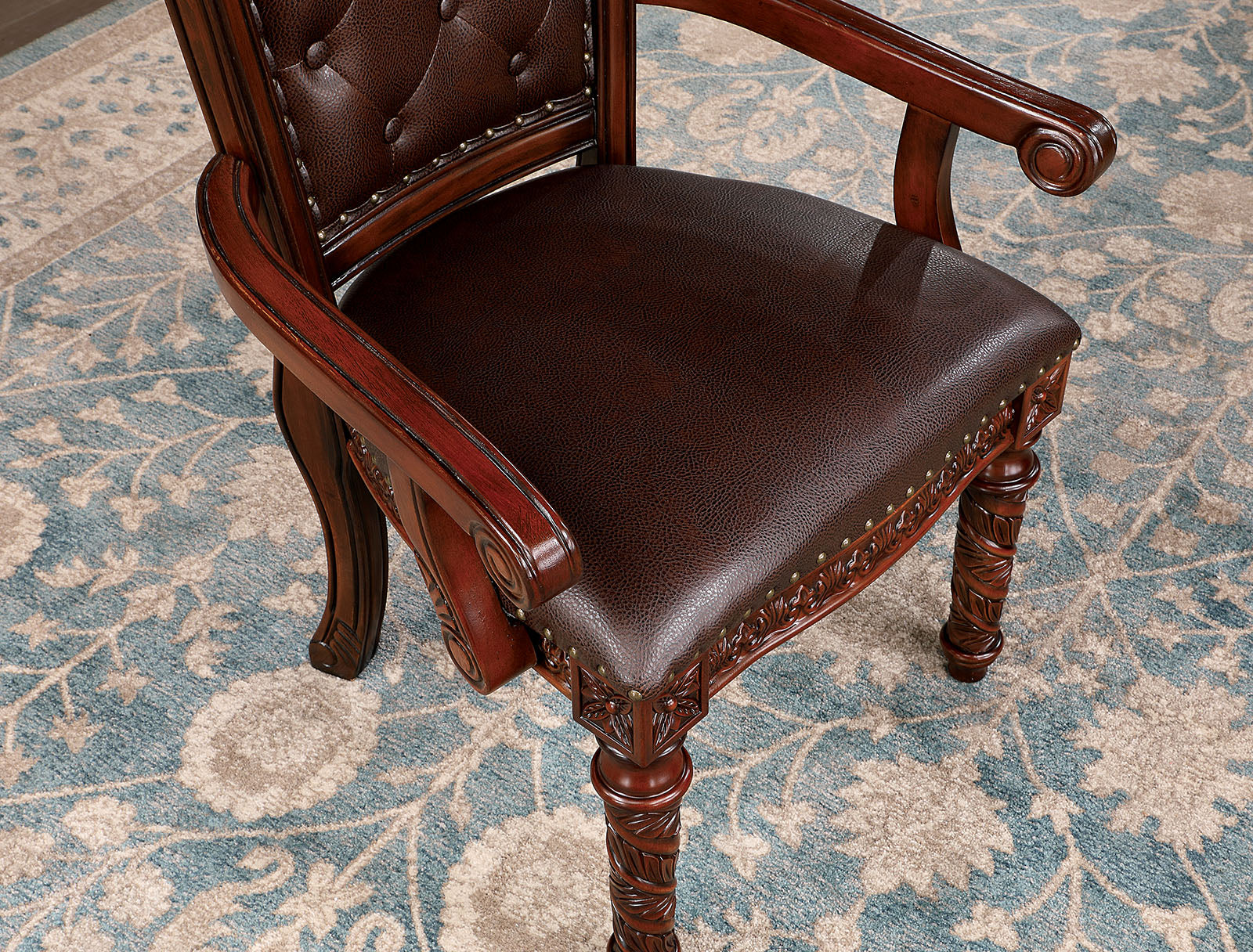 Canyonville Brown Cherry/Dark Brown 9 Pc. Dining Room Set - Image 6