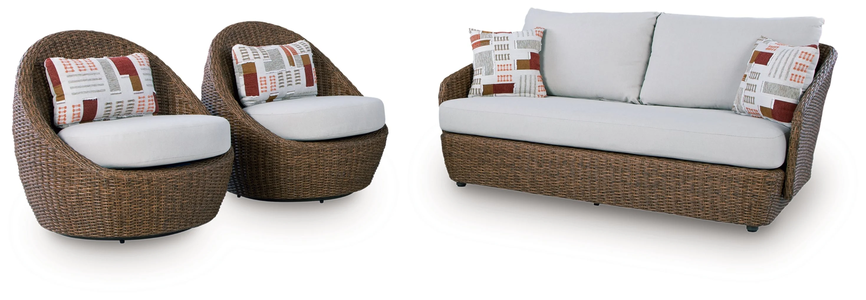 Cardiff Beach Love/ Swivel Chairs Set (3/CN) - Image 3