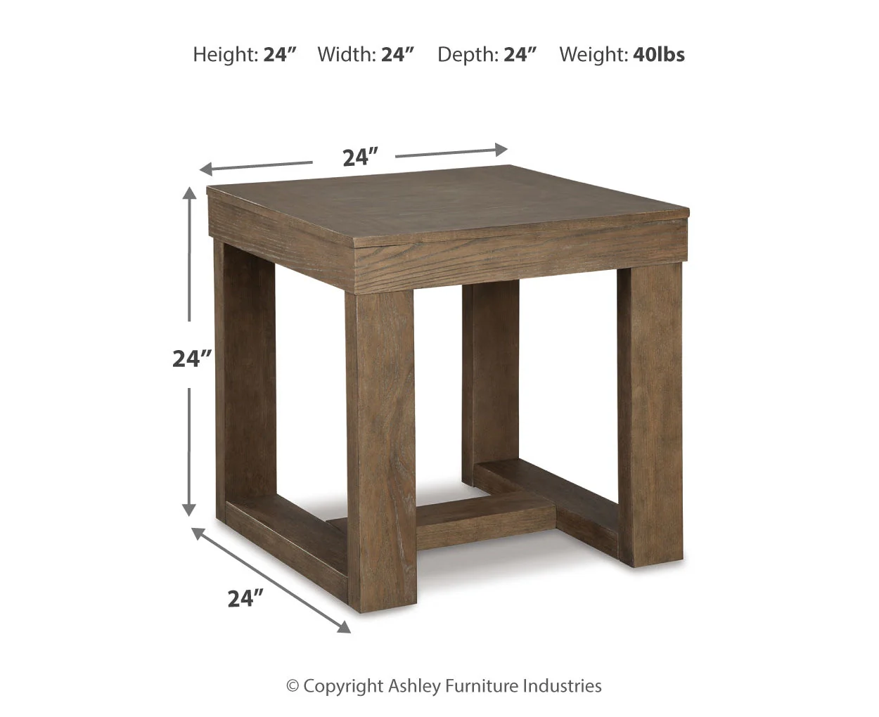 Cariton Square End Table - Image 4