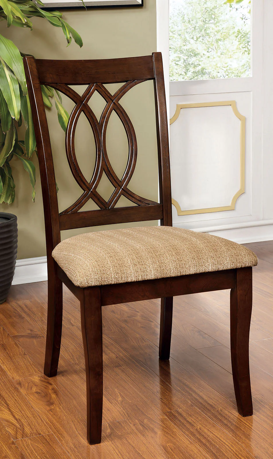 Carlisle Brown Cherry 5 Pc. Round Dining Room Set - Image 2