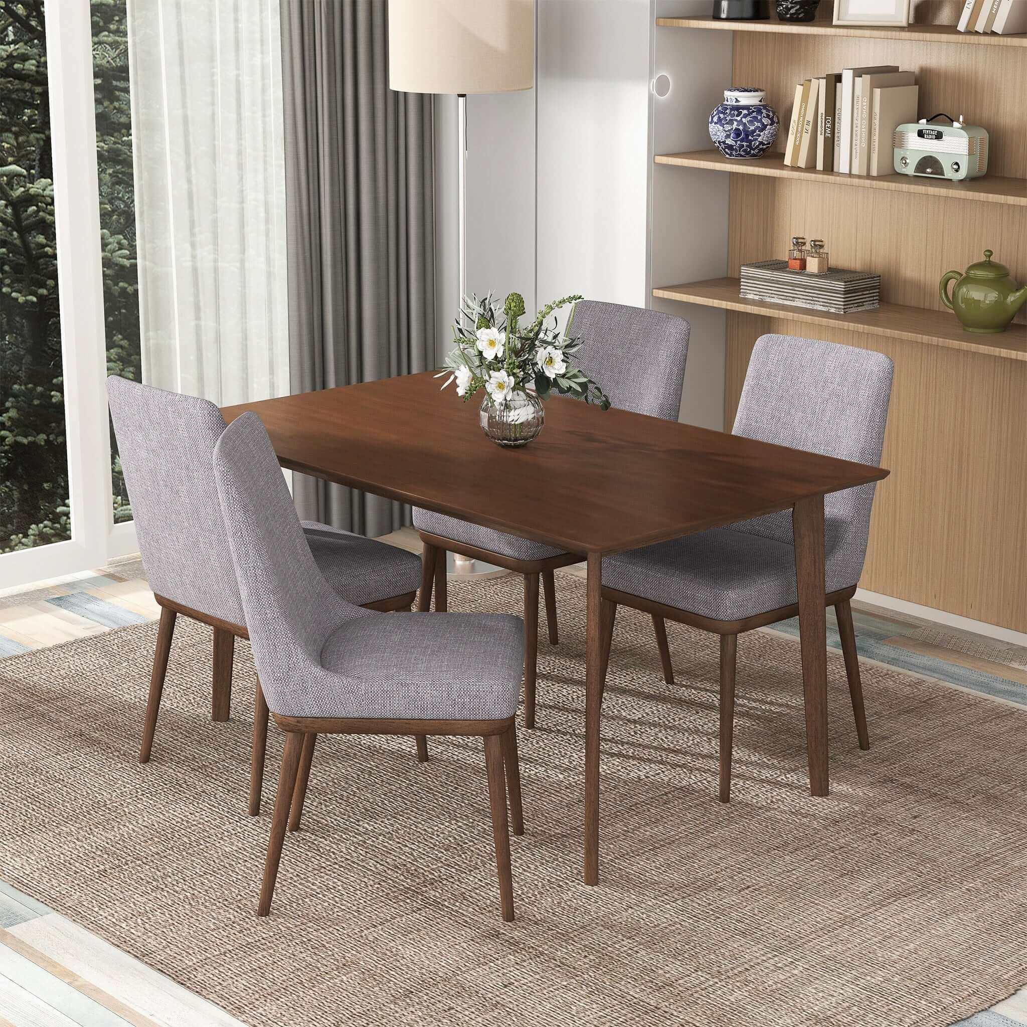 Carlos Solid Wood Dining Table 47" - Image 3