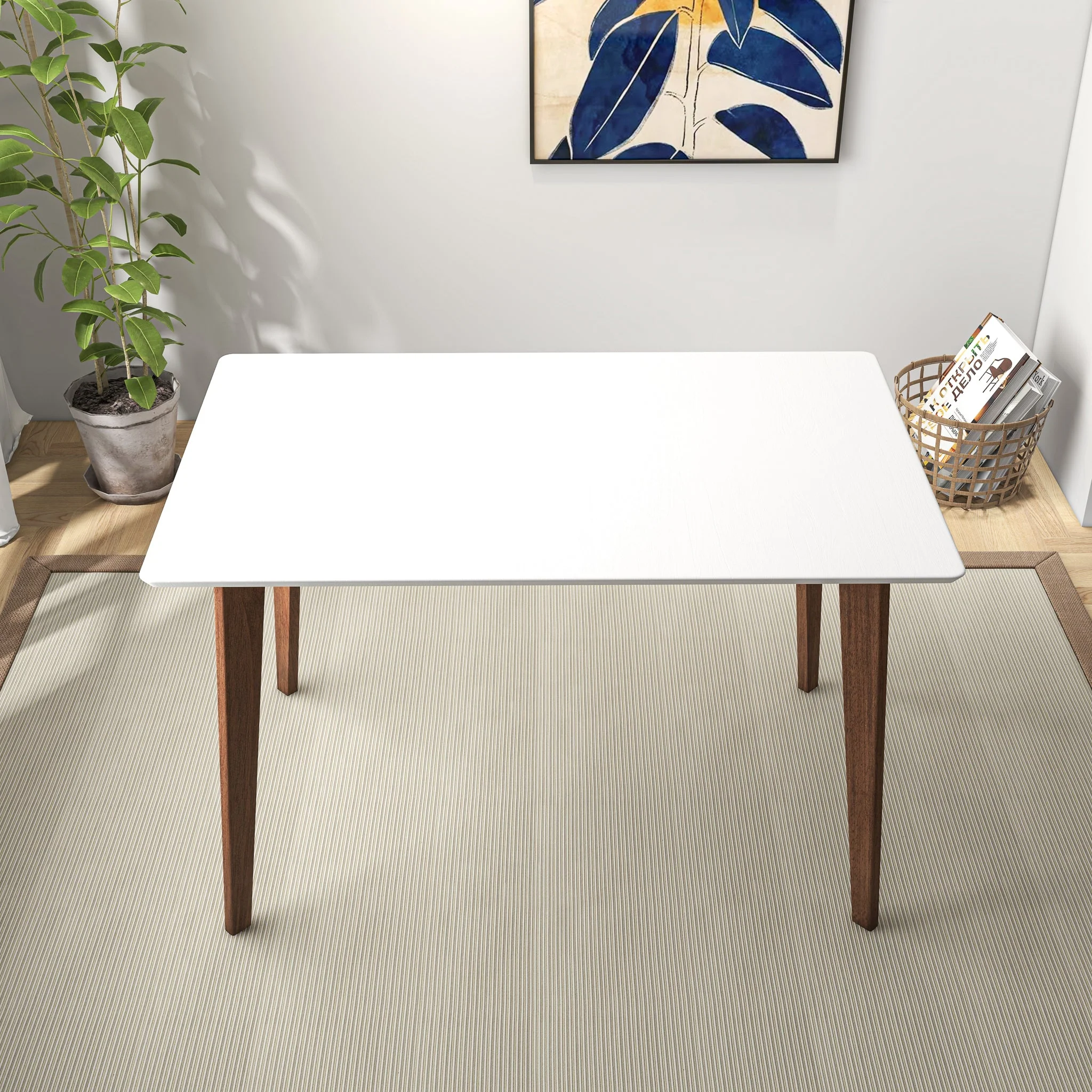 Carlos White Small Dining Table - Image 3
