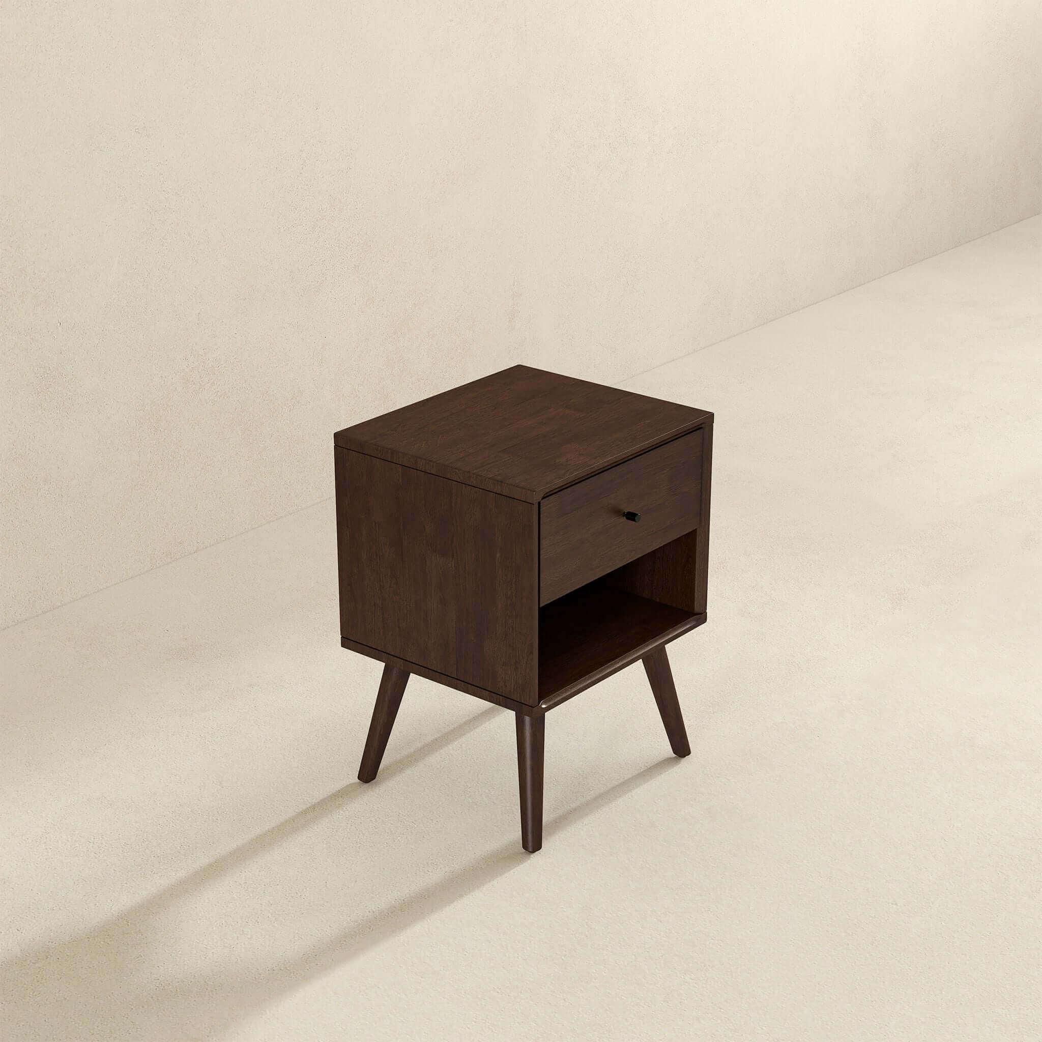 Caroline Mid Century Modern Style Night Stand 1-Drawer - Image 4