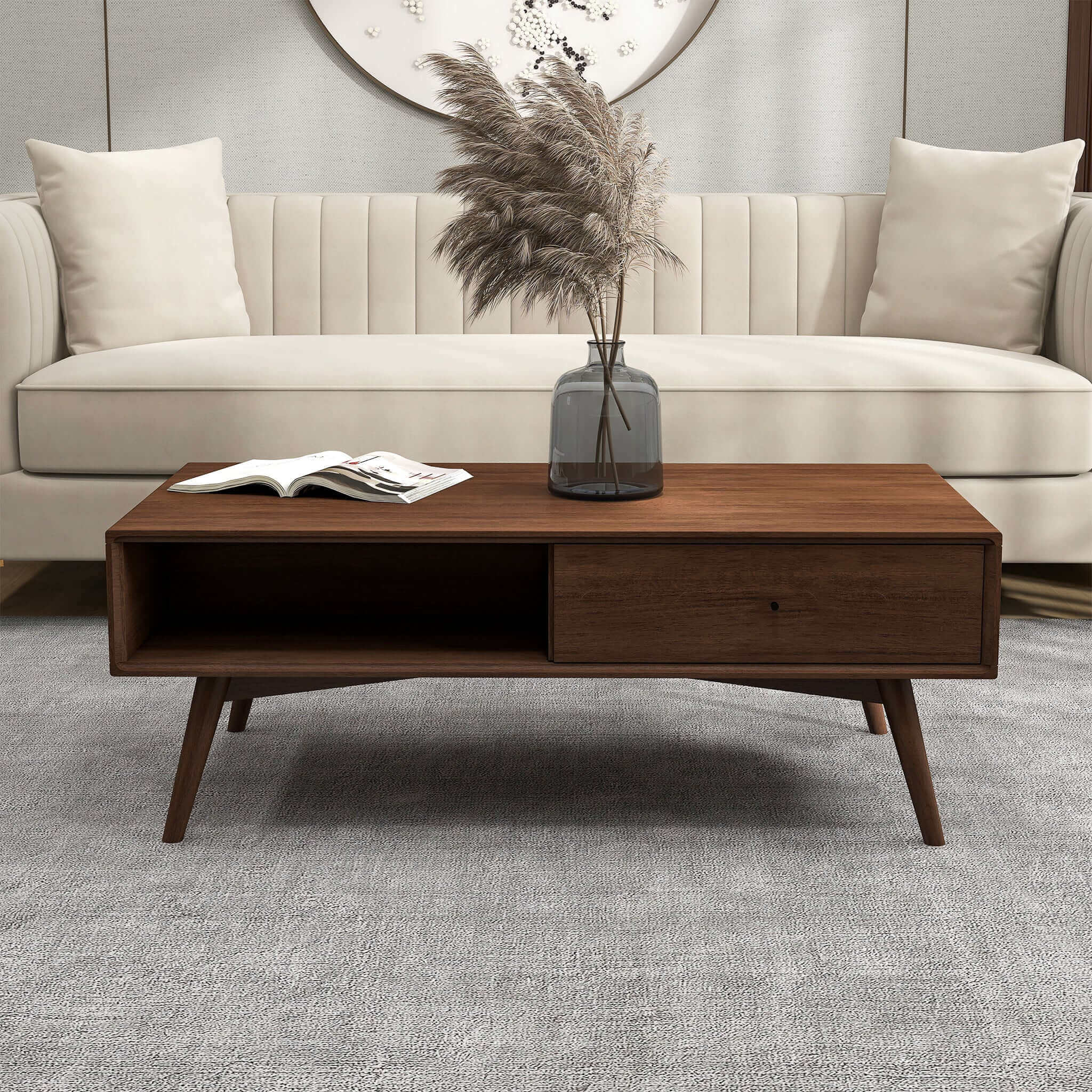 Caroline Walnut Coffee Table - Image 3