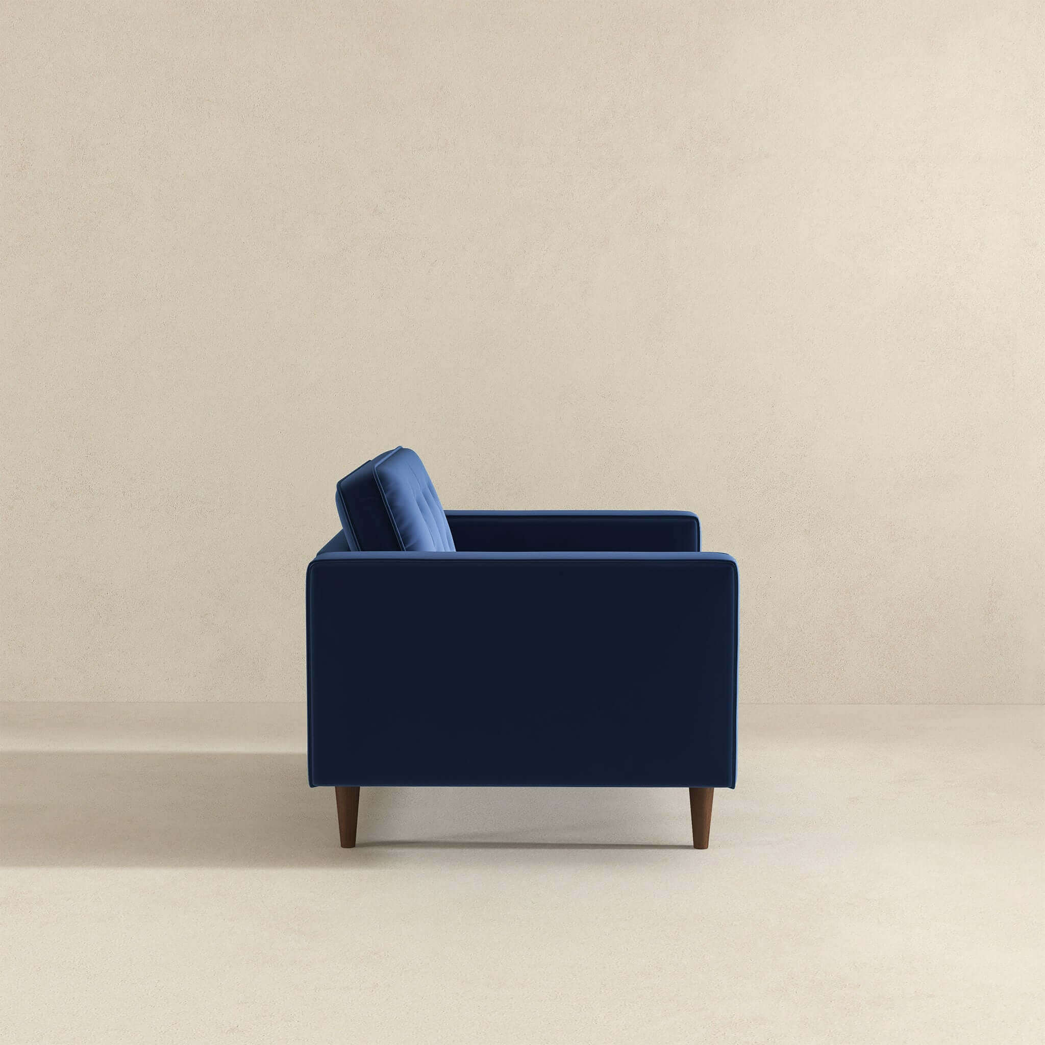 Casey  Blue Velvet Lounge Chair - Image 5