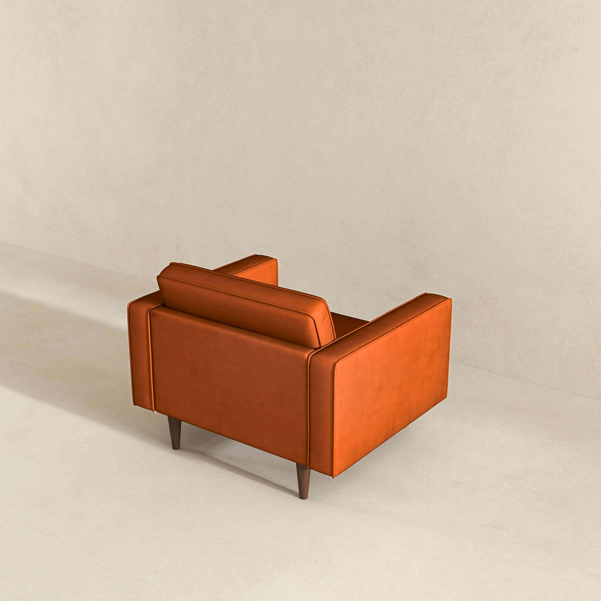 Casey  Burnt Orange Velvet Lounge Chair - Image 7