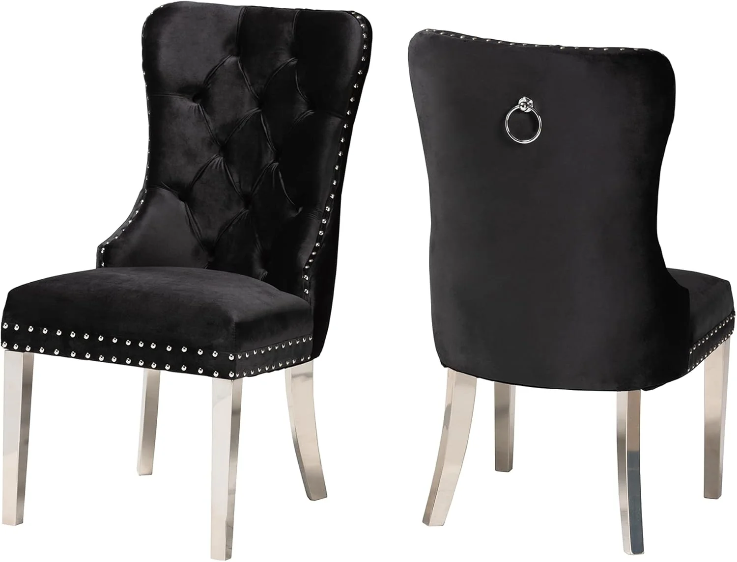 Casper Chrome 7 Pc. Dining Room Set Chairs - Image 6