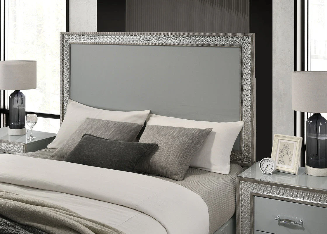 Cassiopeia Metallic Gray E.King Bed - Image 2