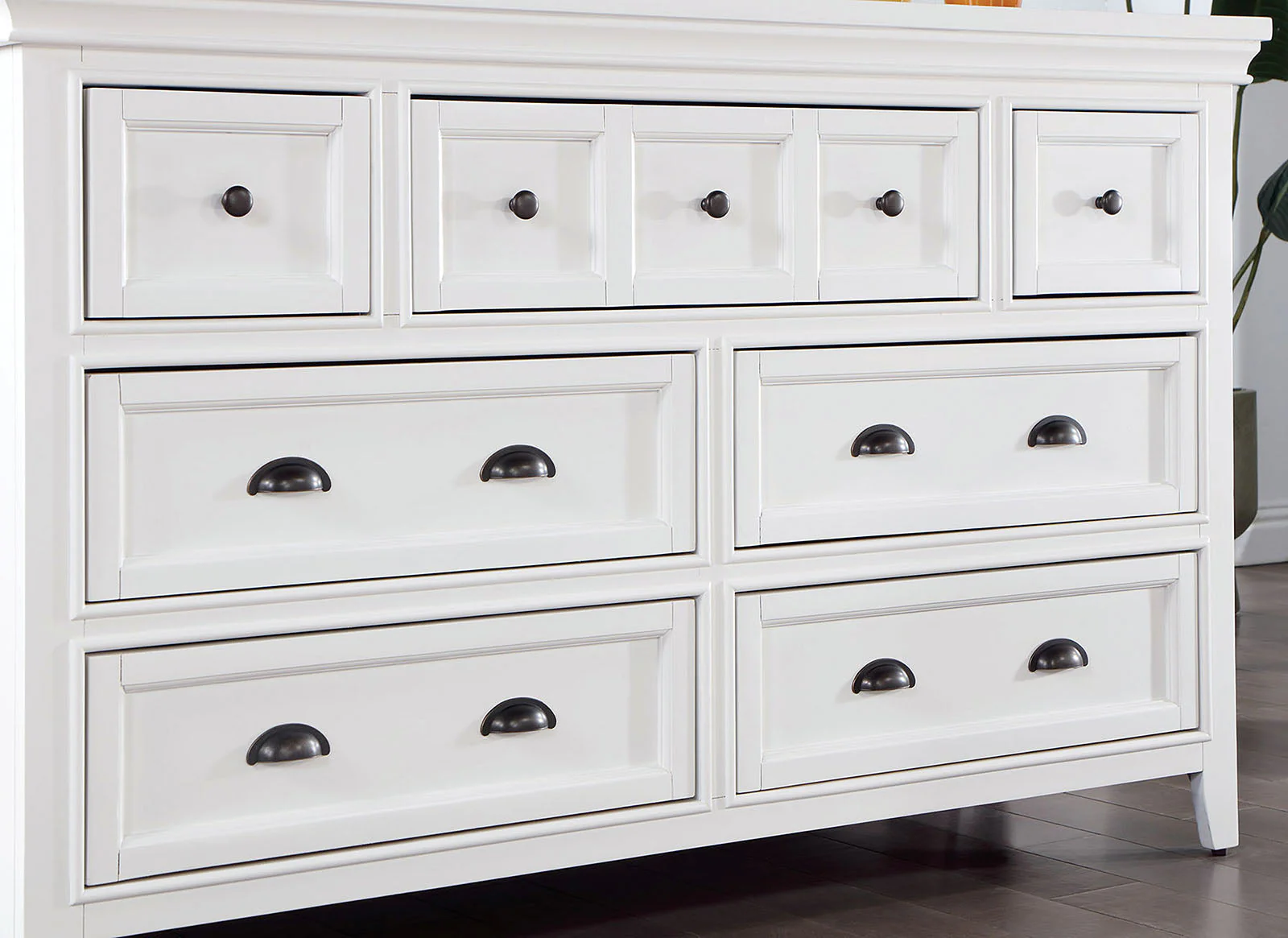 Castile White 4 Pc. Full Bedroom Set - Image 4