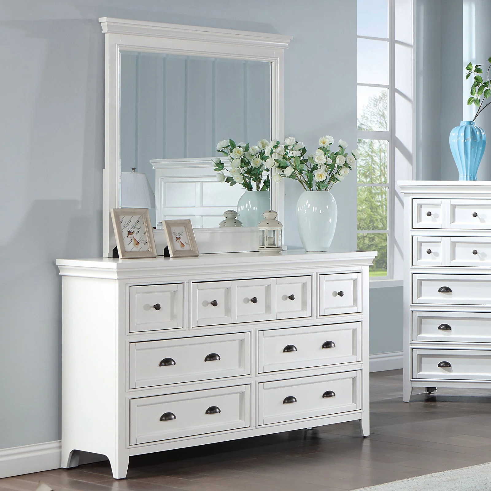 Castile White 4 Pc. Twin Bedroom Set - Image 3