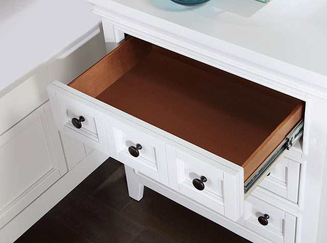 Castile White Nightstand w/ USB - Image 3