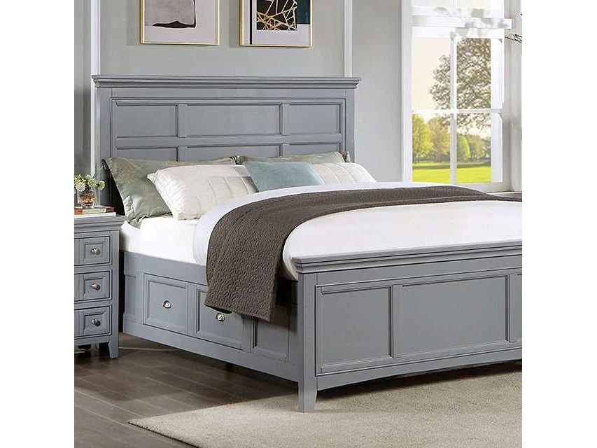 Castlile Gray Queen Bed