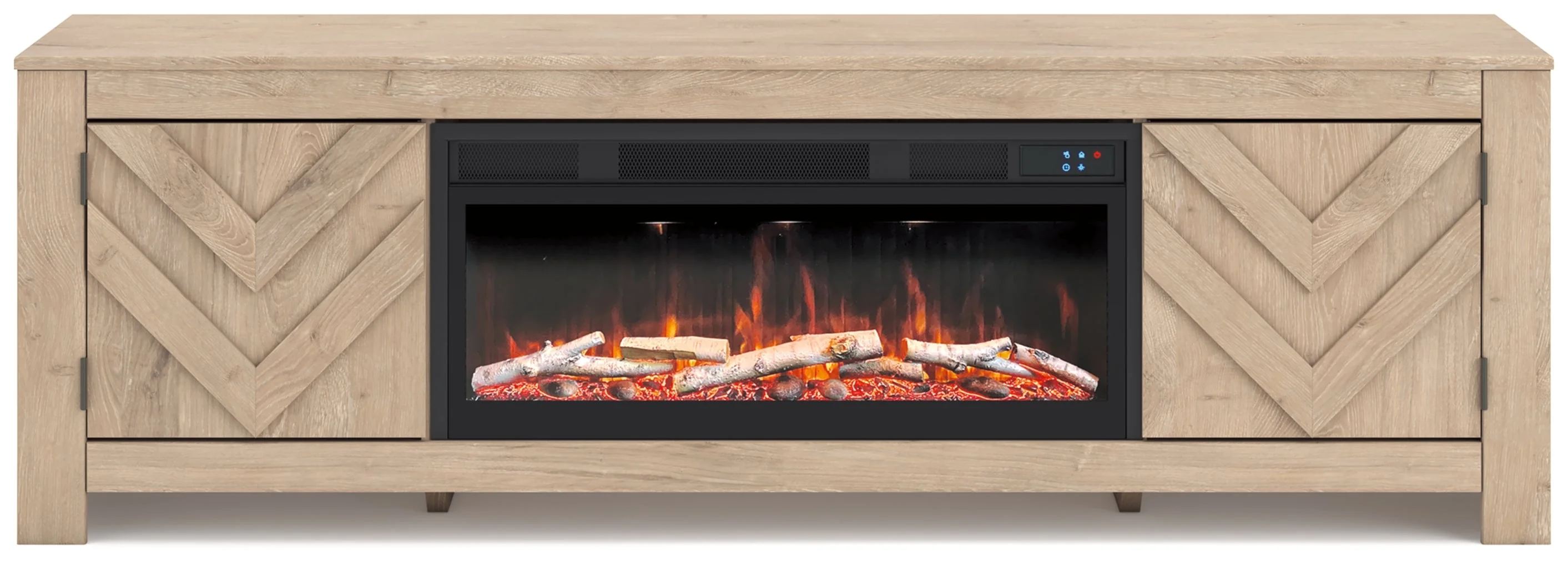 Cayboni 71" TV Stand with Electric Fireplace - Image 2