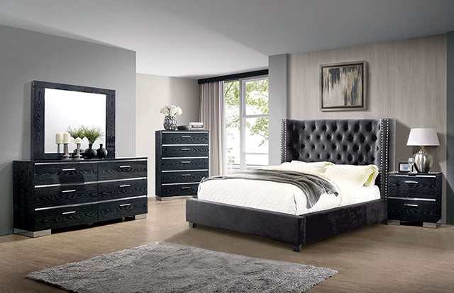 Cayla Dark Gray Queen Bed - Image 2