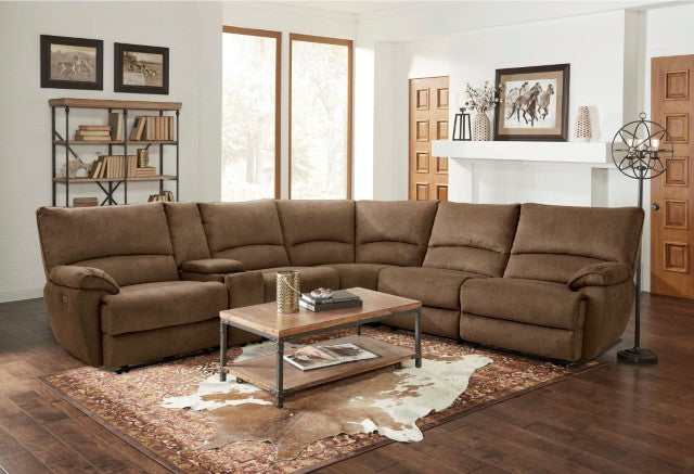 Cerelia Brown Power Sectional - Image 2
