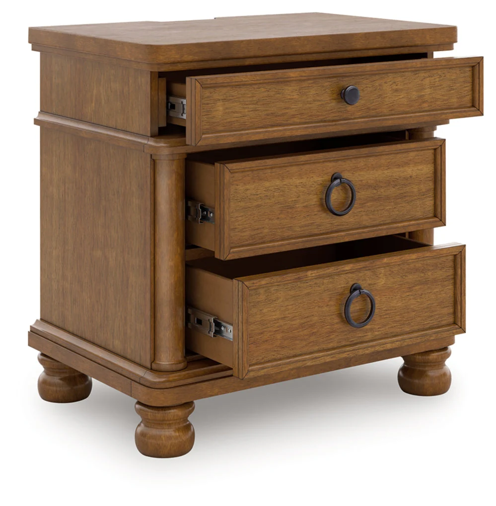 Chadworth Three Drawer Night Stand - Image 6