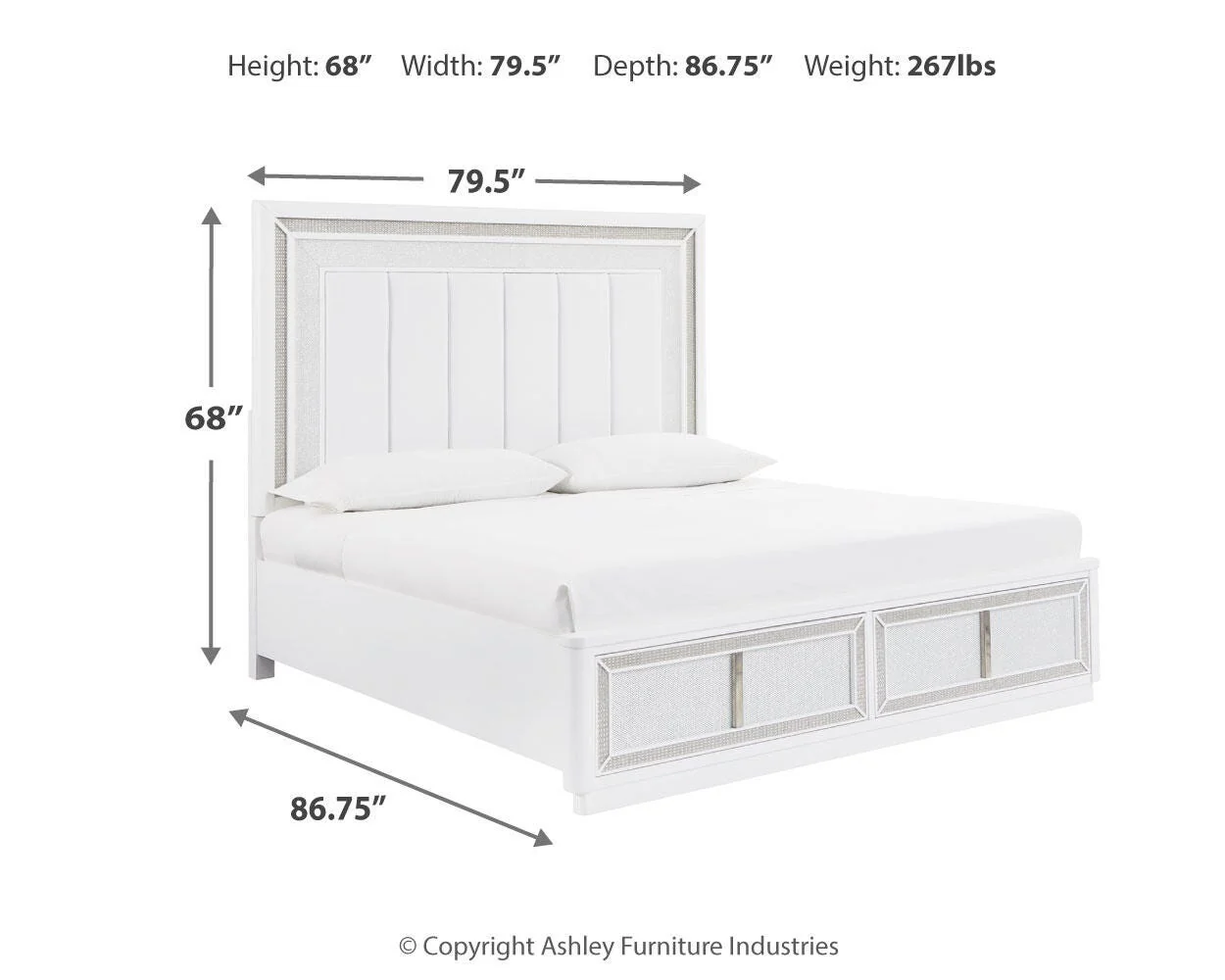 Chalanna Upholstered Storage Bed Bedroom Set - Image 15