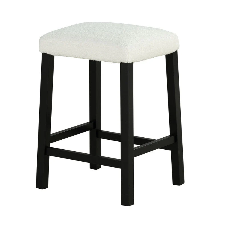 Chalcedony Black/White/Ivory 3 Pc. Counter Ht. Table Set w/ USB - Image 4