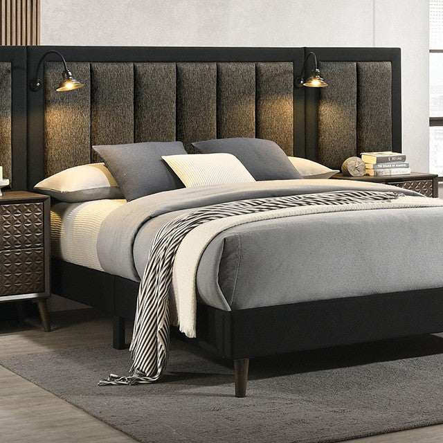Chalfont Dark Brown Queen 5 Piece Bedroom Set w/2 Nightstands - Image 2