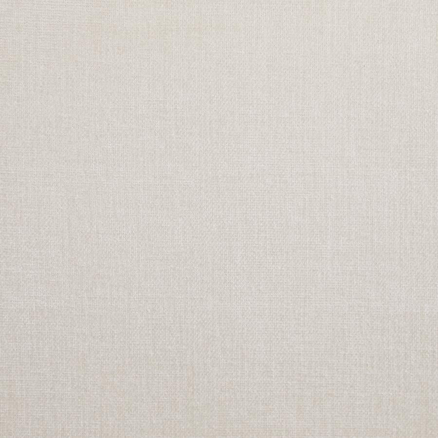 Charlotte Upholstered Curved Armless Chair Ivory - Image 9