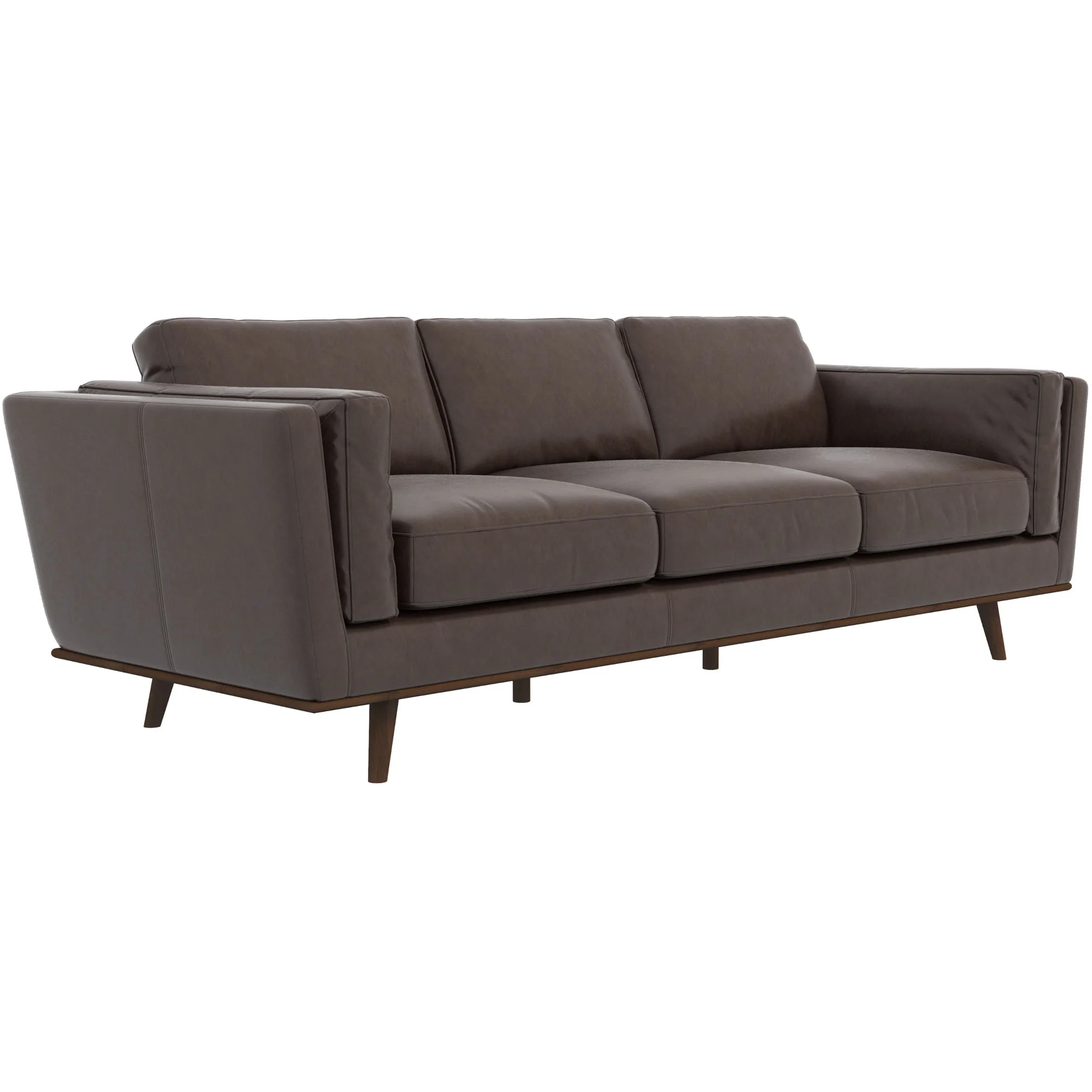 Chase Leather Sofa (Brown) - Image 8