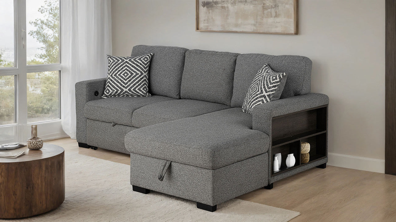 Chatham Gray Right-Chaise Sectional - Image 4