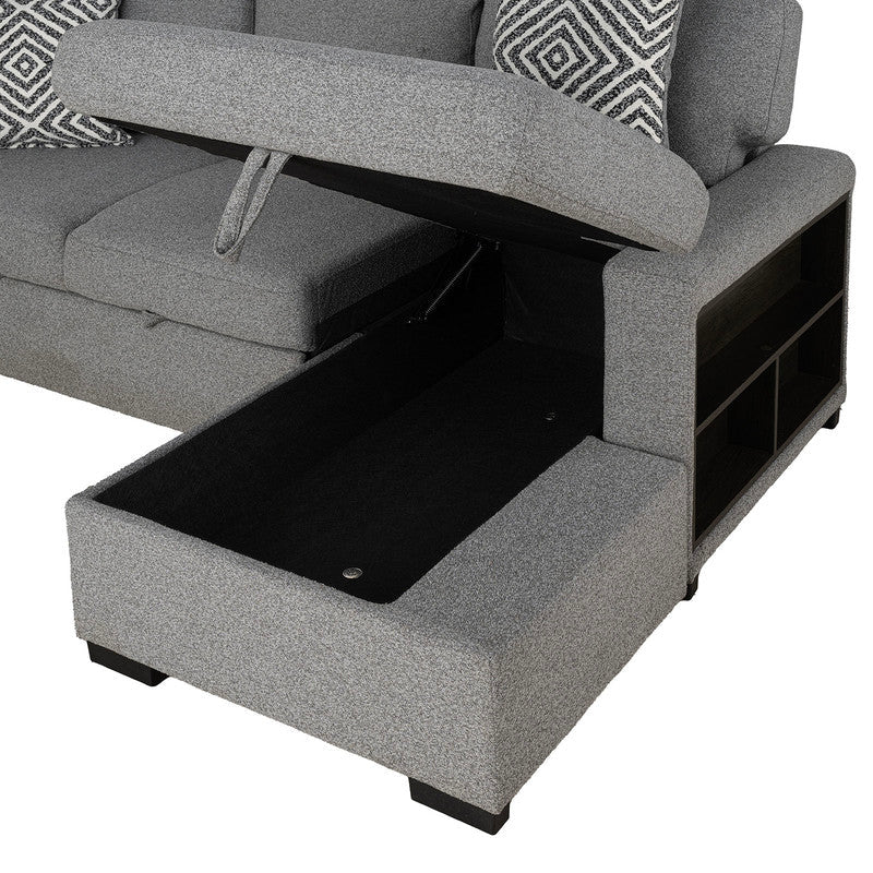 Chatham Gray Right-Chaise Sectional - Image 5