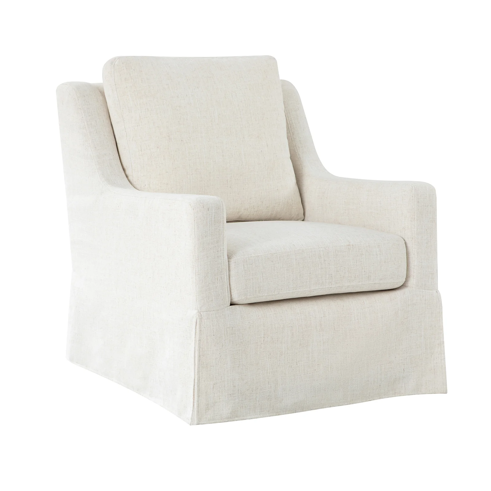 Stan Swivel Chair in Ivory - Image 2