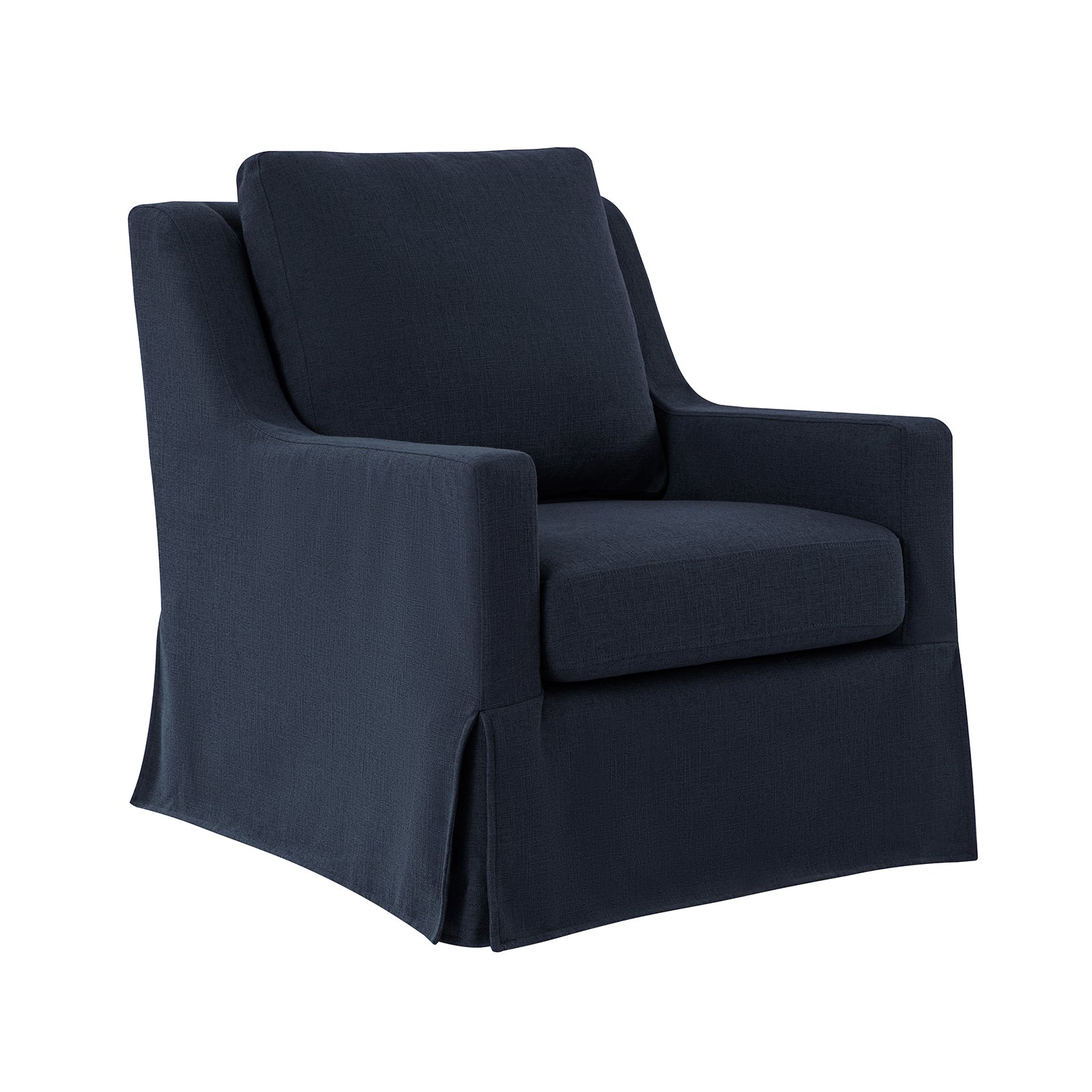 Stan Swivel Chair in Navy - Image 2