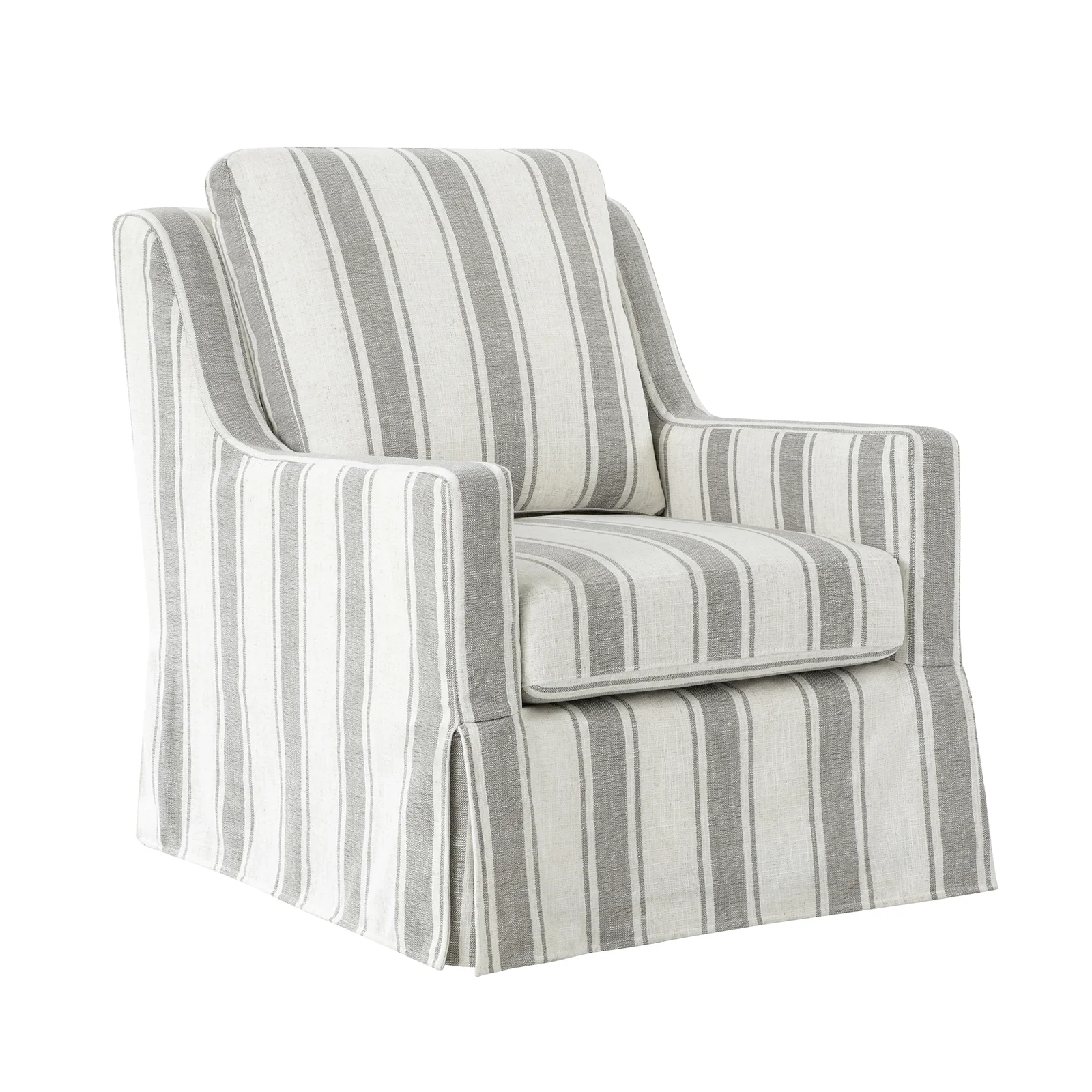 Stan Swivel Chair in Strip - Image 2