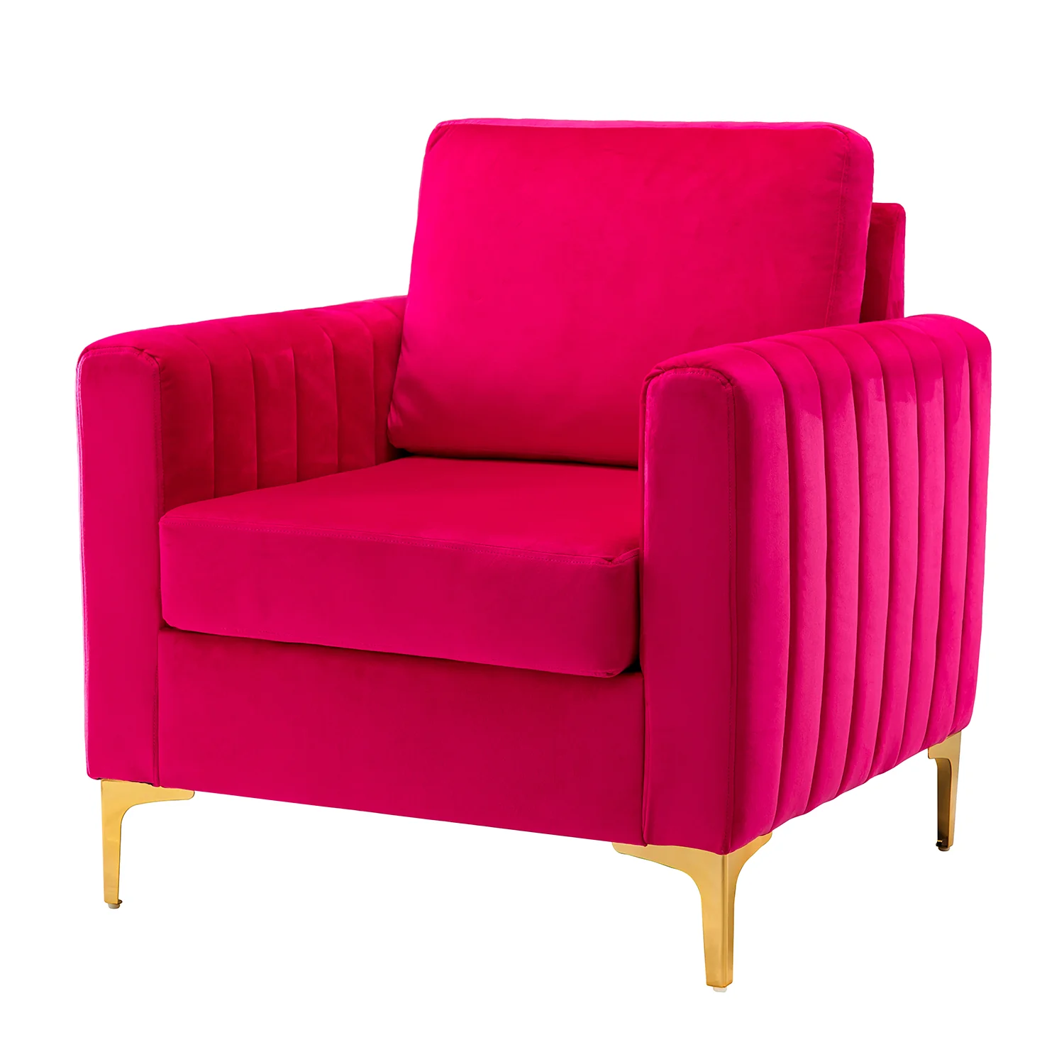 Ganymedes Club Chair in Fuchsia - Image 2