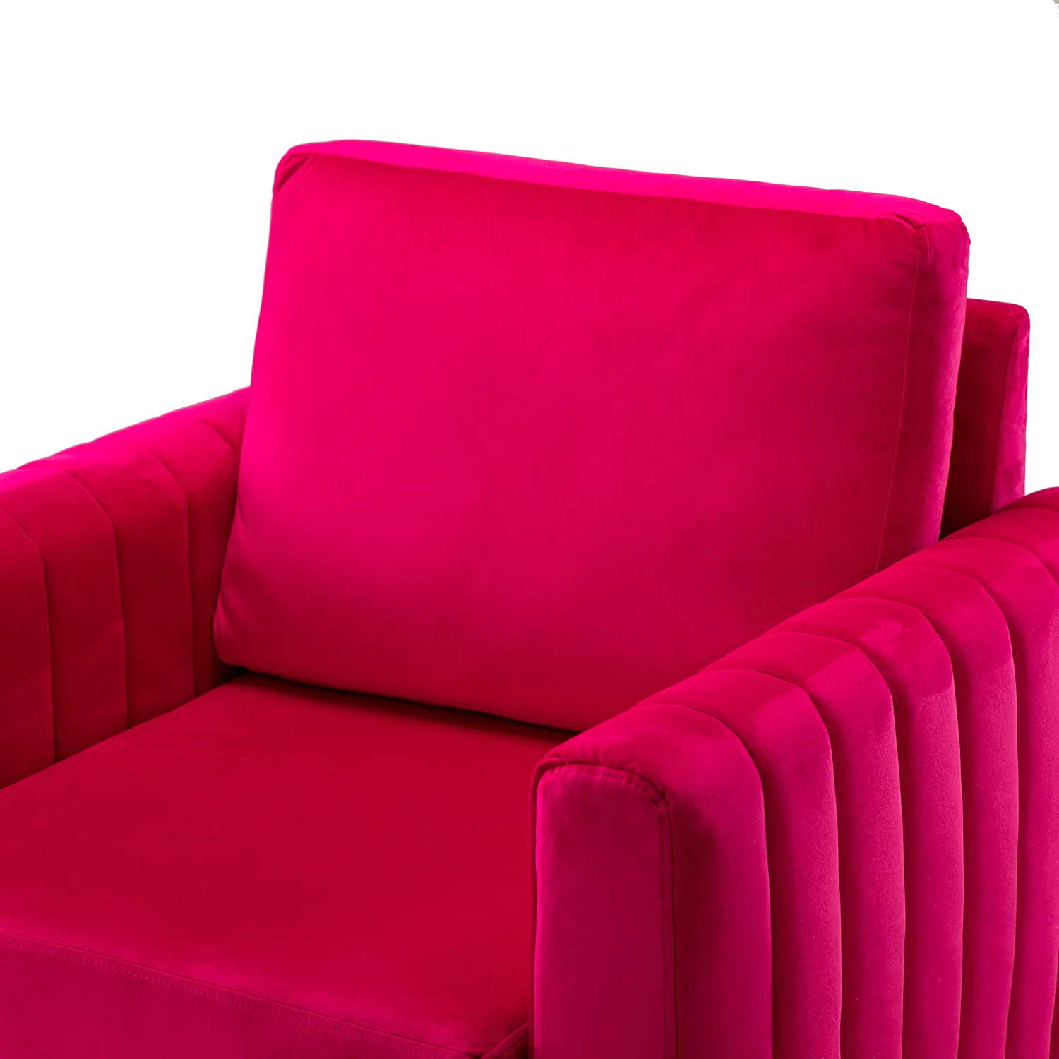 Ganymedes Club Chair in Fuchsia - Image 6