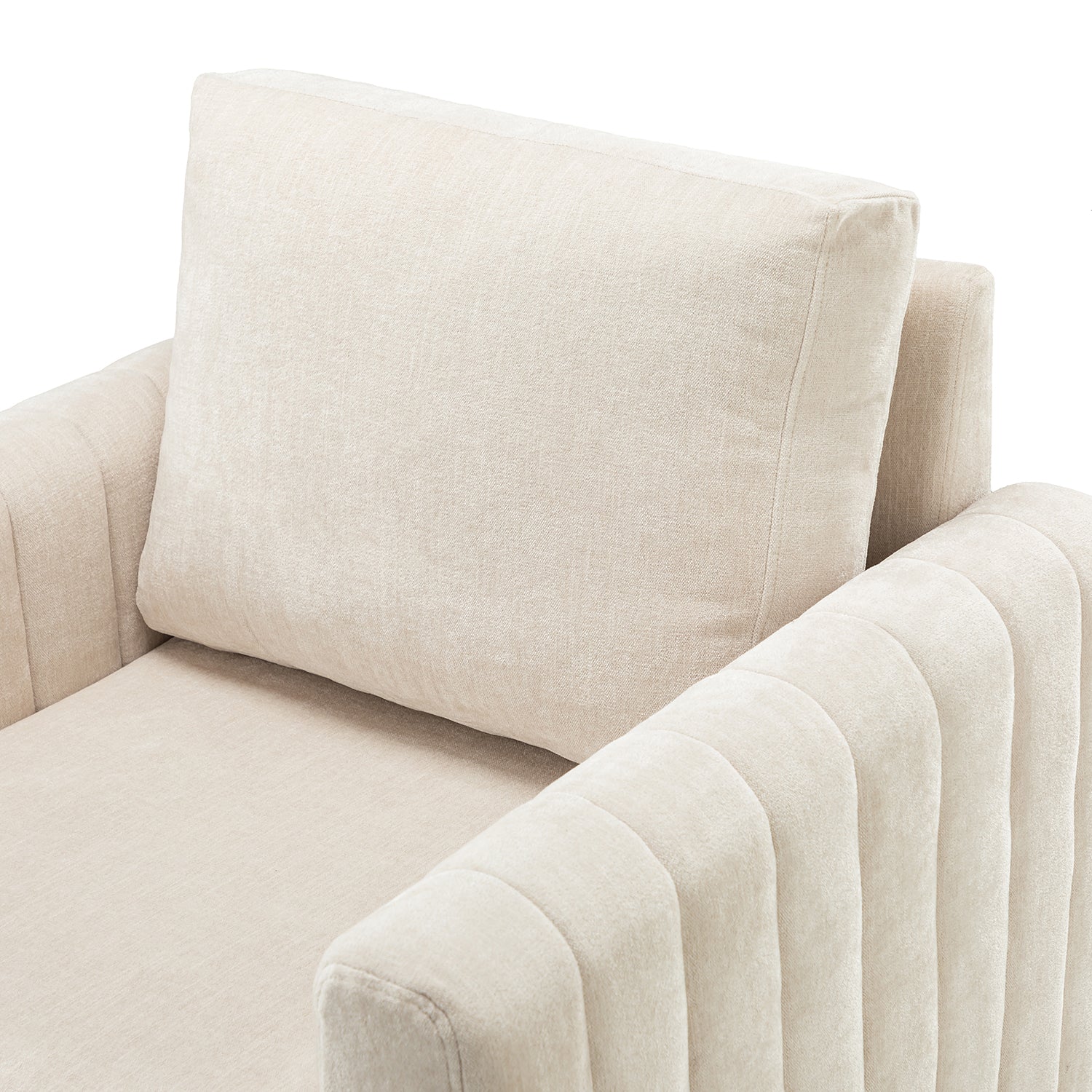 Deionides Club Chair in Ivory - Image 6