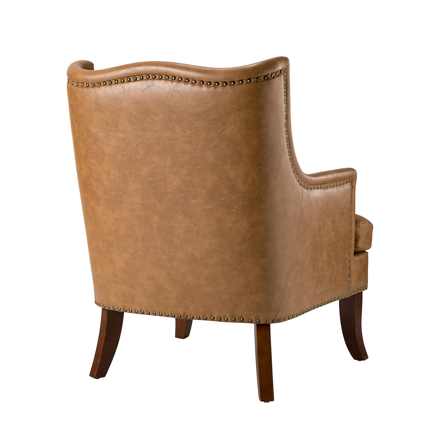 Laurenz Vegan Leather Armchair in Camel - Image 3