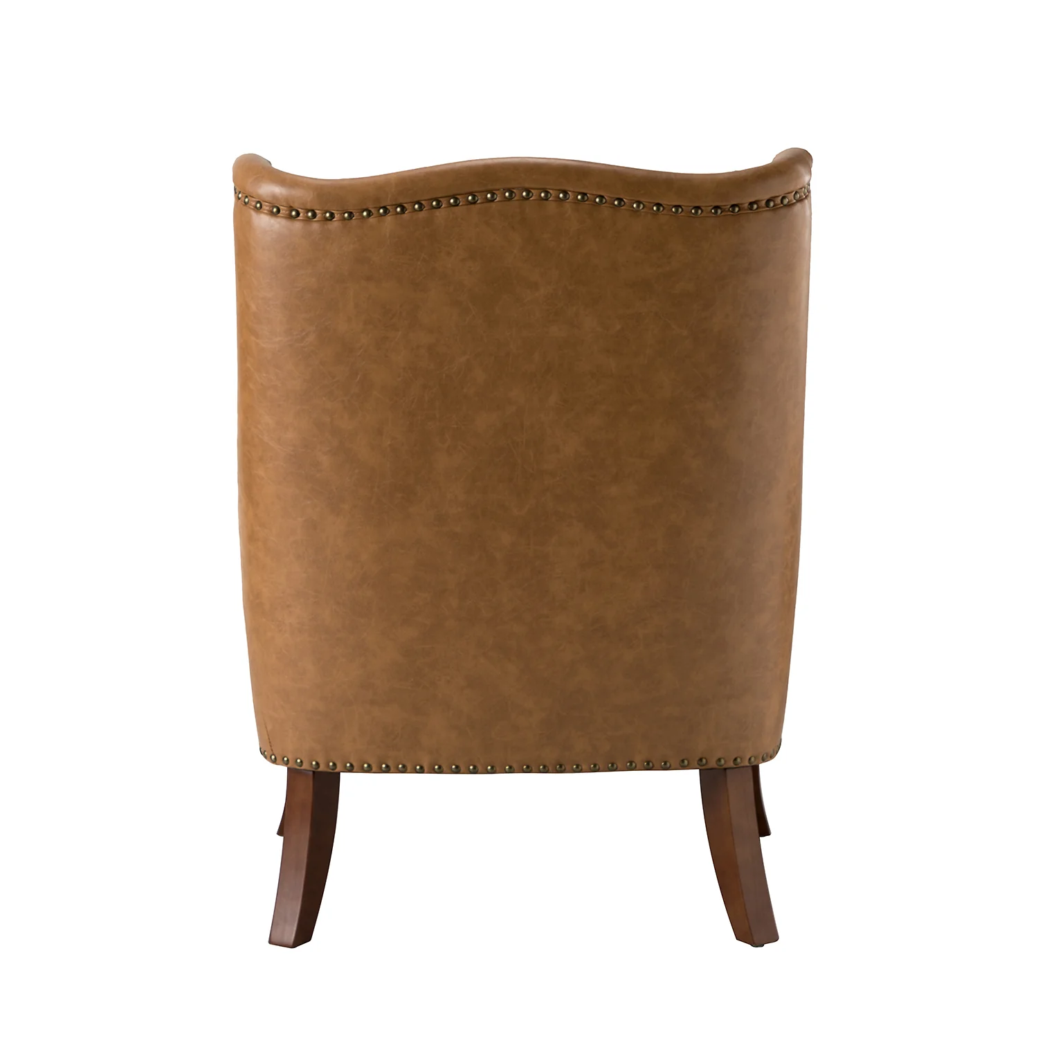 Laurenz Vegan Leather Armchair in Camel - Image 4