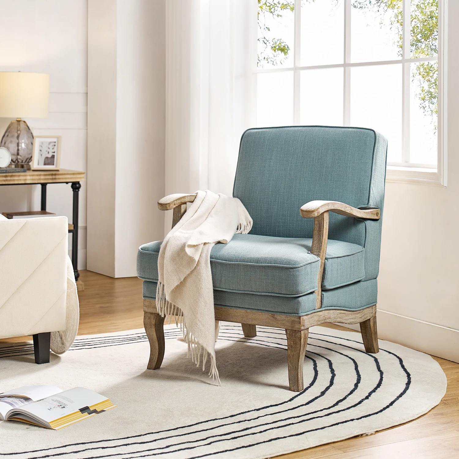 Quentin Armchair in Blue