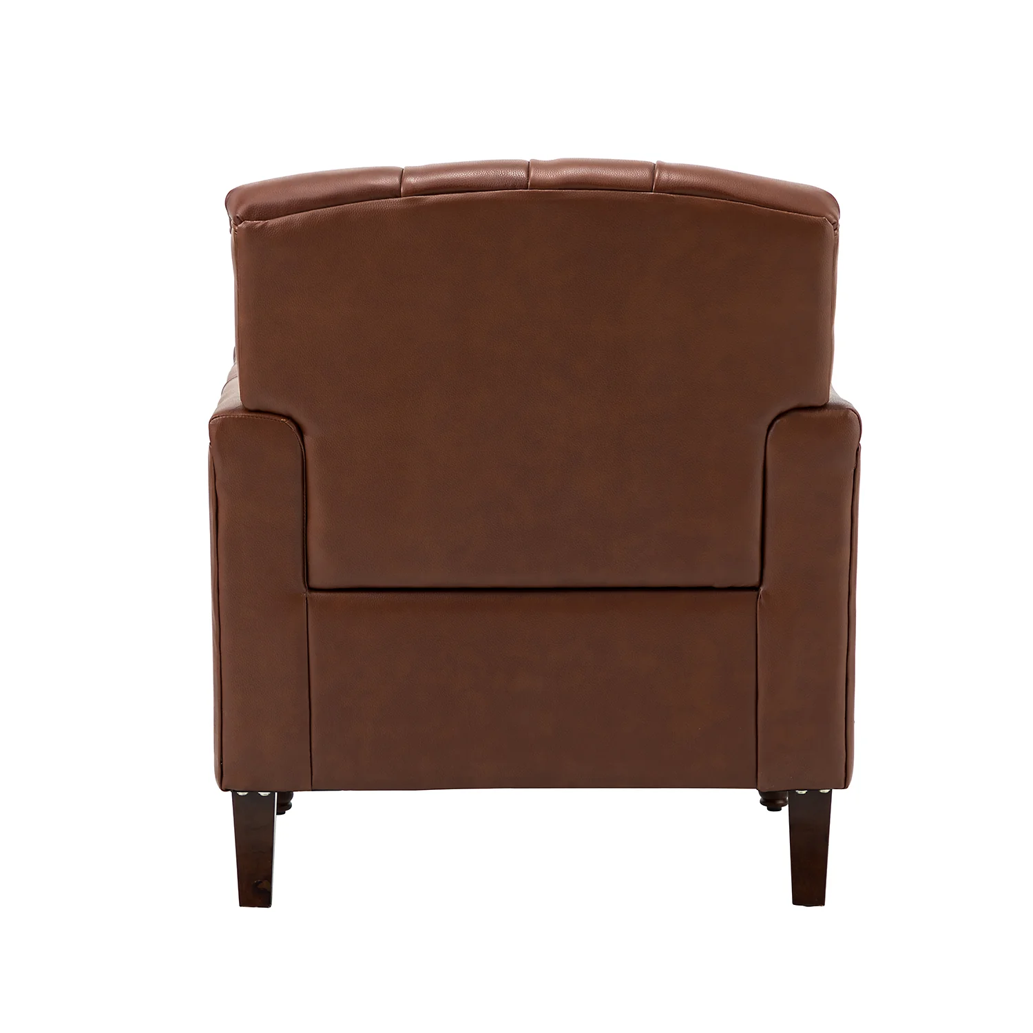 Elijah Genuine Leather Armchair in Brown - Image 4