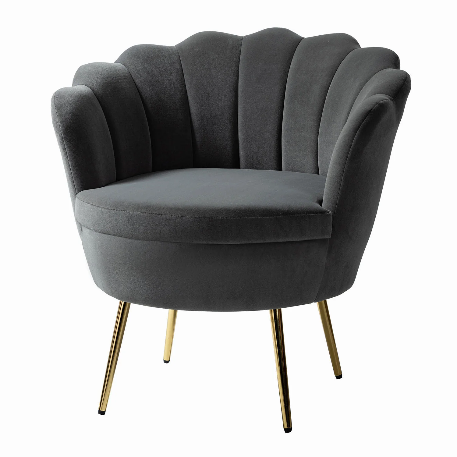 Donata Barrel Chair in Grey - Image 2