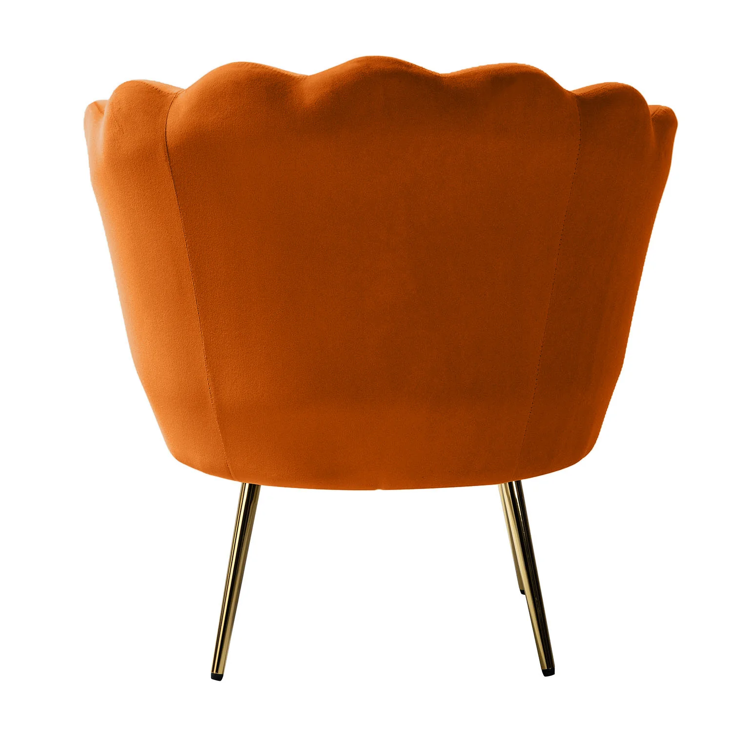 Donata Barrel Chair in Orange - Image 4